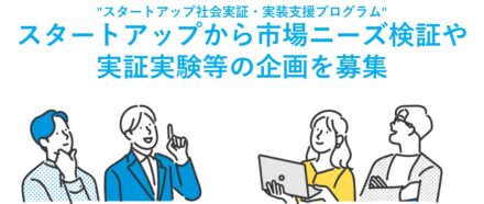 Call for proposals for market needs verification and demonstration experiments from startups