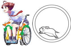 Magical remodeling of wheelchairs!Easy electric kit "Tsuinnham"